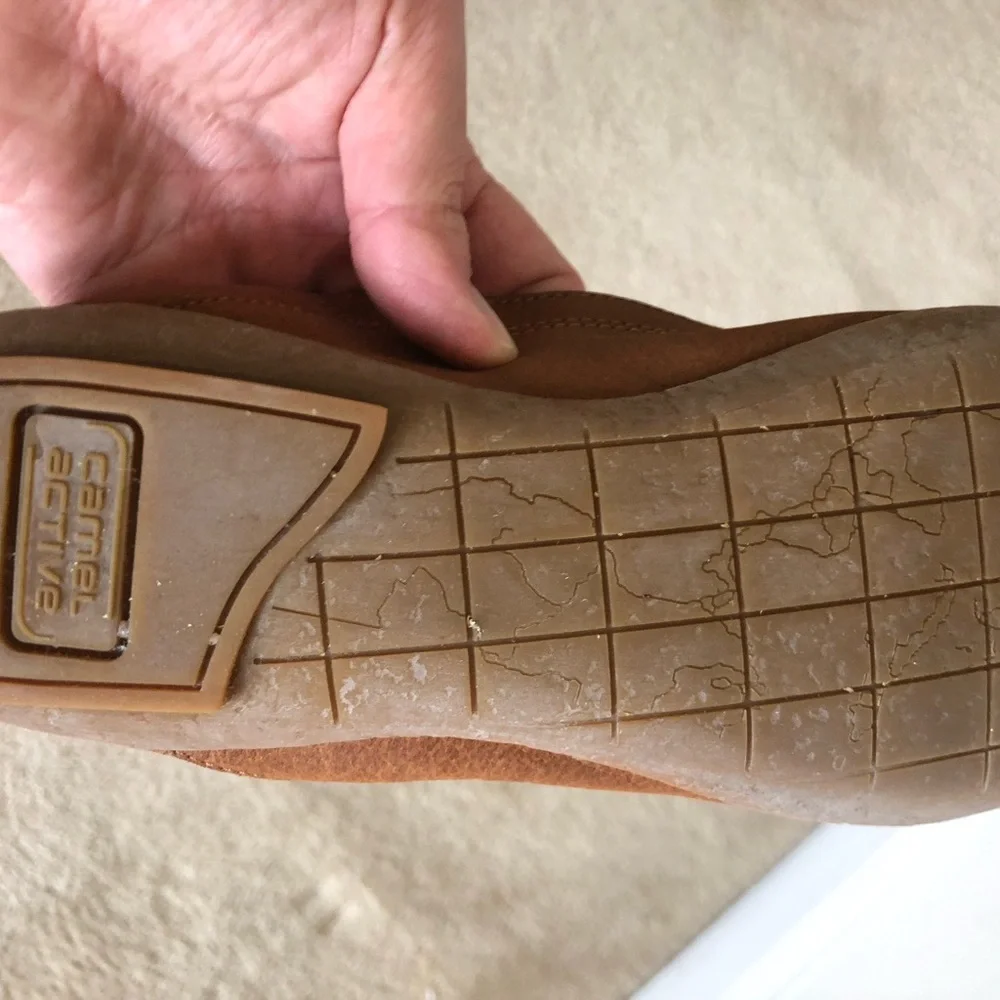 Camel Active leather tan ballet flats size 9 - Picture 8 of 10